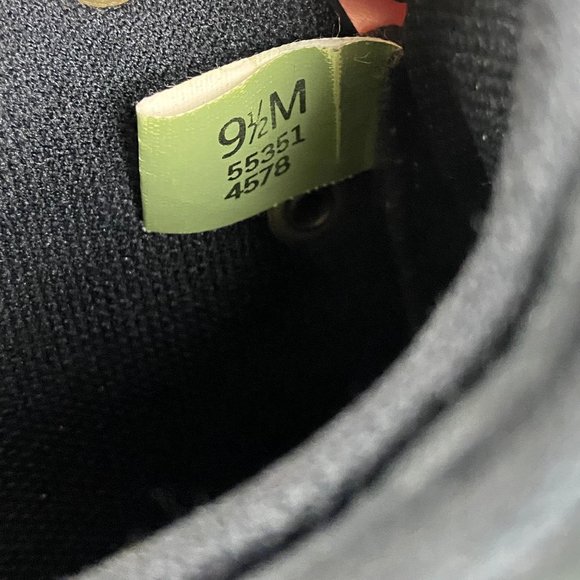 Timberland Leather Wedge Boot Womens 9.5 Black Lace Up - Picture 10 of 10